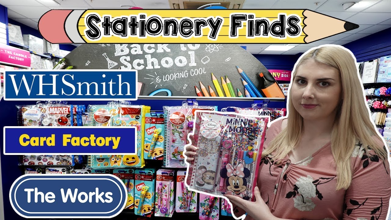 THE WORKS, WHSMITH AND CARD FACTORY STATIONERY 2018 YouTube