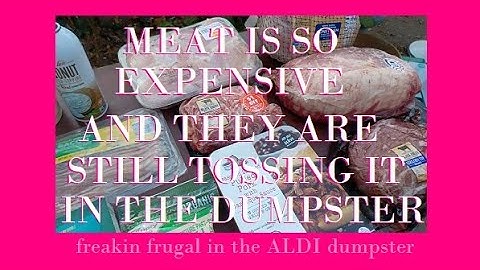 MORE MEAT ~ ALDI DUMPSTER DIVE ~ NOBODY CAN AFFORD TO BUY IT & THEY ARE STILL TOSSING IT IN THE BIN!