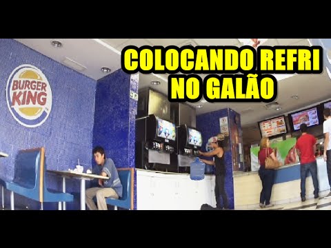 PEGANDO REFRIGERANTE A VONTADE NO BURGER KING DESAFIO #14