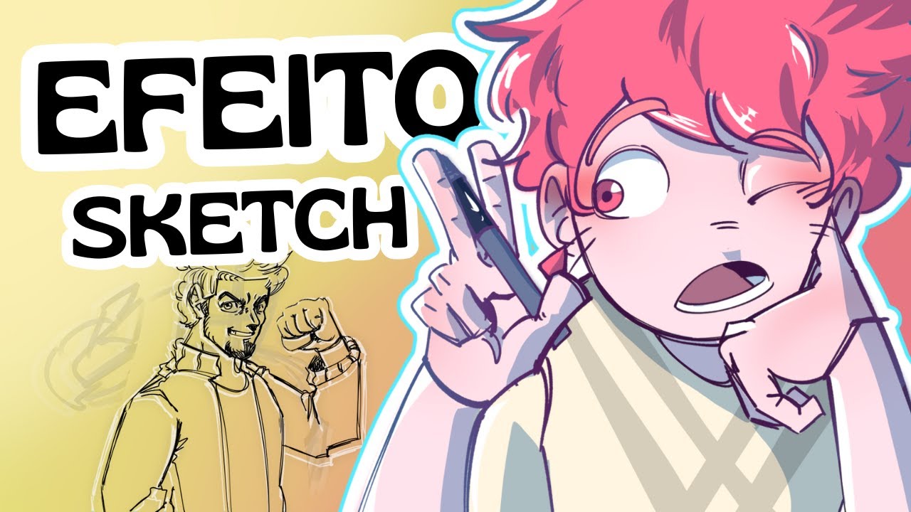 O ''EFEITO SKETCH'' E A LINEART!!