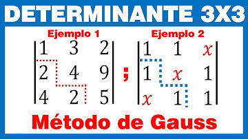 Método de Gauss en Determinantes 3x3