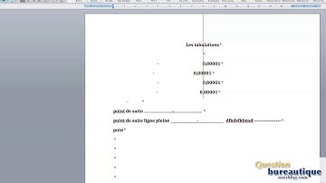 tabulations   points de suite