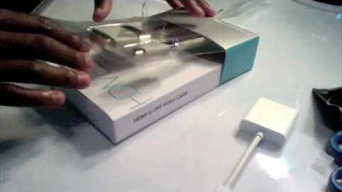 Mini DisplayPort to DVI Adapter Unboxing