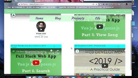 Personal website: Express + Vue + MongoDB