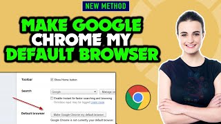 how to make google chrome my default browser on laptop/pc 2024
