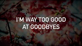 Demi Lovato - Too Good at Goodbyes (Sam Smith cover, with lyrics)