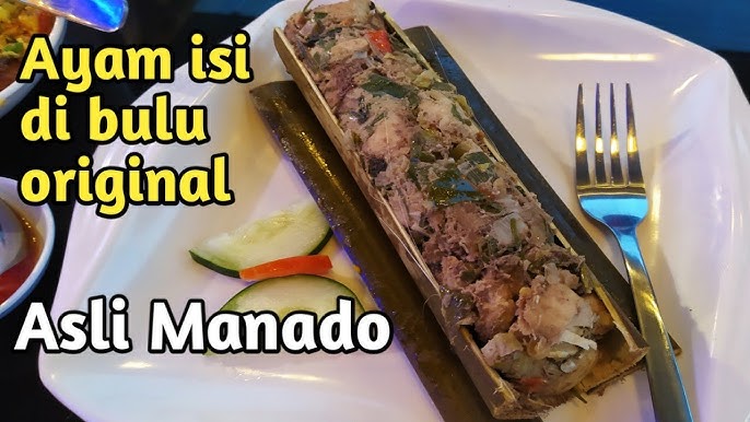 Ayam Bulu - Asli Manado. Makan di resto Greenleaf Rurukan.