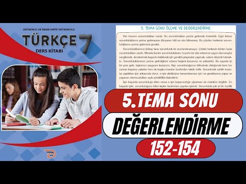 7.Sınıf Türkçe Ders Kitabı 5. Tema Sayfa 152 153 154 Cevapları