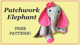 Patchwork Elephant || FREE PATTERN || Full Tutorial with Lisa Pay screenshot 4