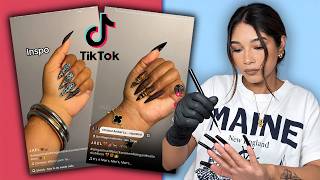 I Tried The Viral TikTok Privacy Nails Trend... 👀 | Step-by-Step Tutorial