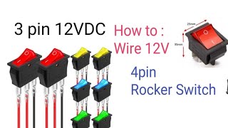 12VDC On/Off switch wiring diagram