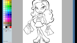 Bratz Painting Games Bratz Coloring Pages