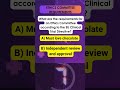 Clinical Trial Quizz #9 Ethics Comittee #education #clinicaltrials #research