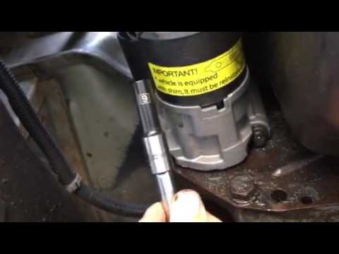 Replacing starter on 95 Jeep Wrangler - YouTube