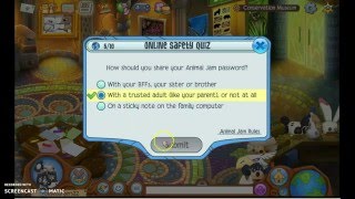 Animal Jam- How to get an online safety plaque!