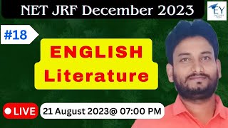 English Literature - UGC NET JRF December 2023 Live Class || 22 August 2023