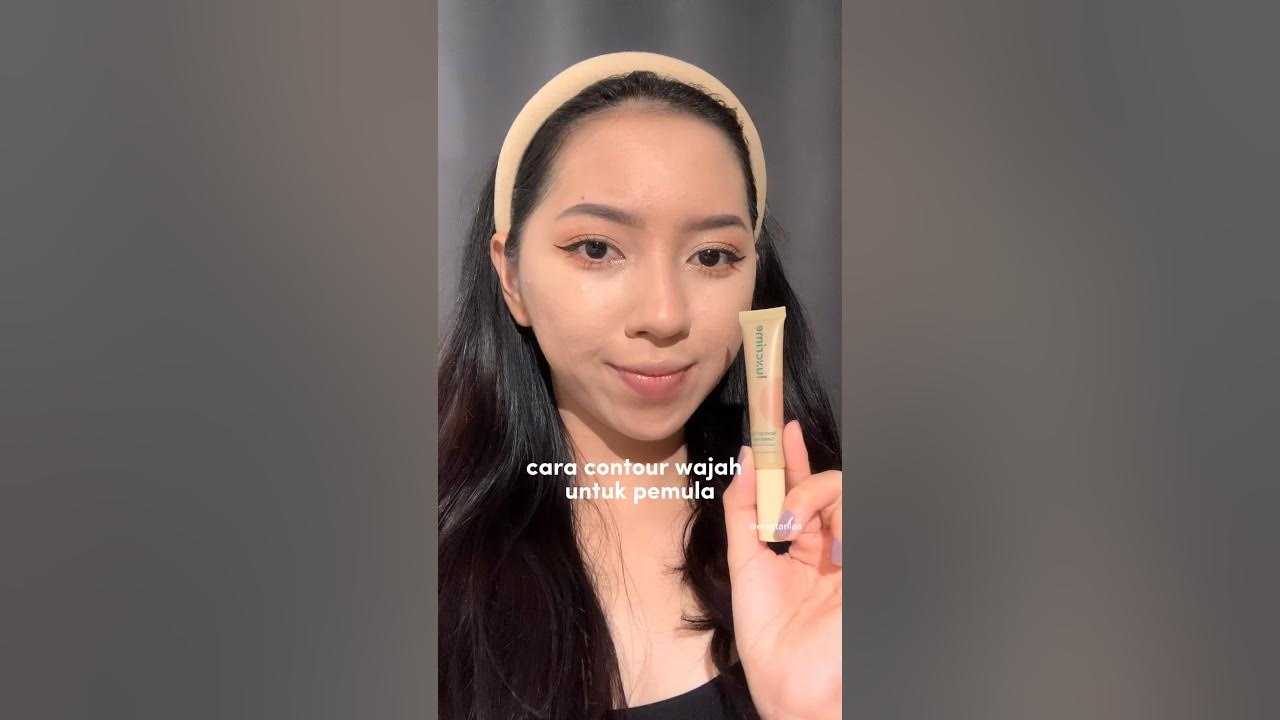 Cara contour wajah untuk pemula  ￼Luxcrime Sponge-Tip Seamless Liquid  Contour 