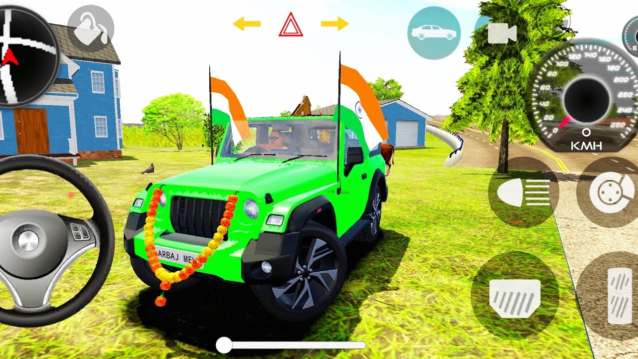 Modified Mahindra Thar green Thar Indian games gadi Wala game and Android 2025😱