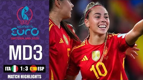 HIGHLIGHTS | Italy 1 - 3 Spain | UEFA Women's Euro 2025 - Esther González Goal
