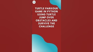 🐢🏃‍♂️ Build a Fun Turtle Parkour Game in Python! 🎮🔥 (Turtle Graphics) #shorts