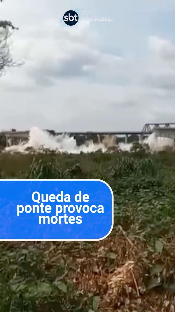 Desabamento de ponte deixa 15 pessoas desaparecidas