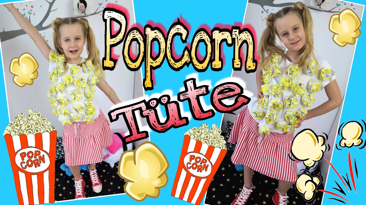 Diy Kostum Popcorntute Karneval Fasching Mavie Noelle Tutorial Family Youtube
