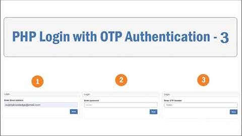 PHP Login System With Email Verification Using OTP Method. Part 3. with source code.