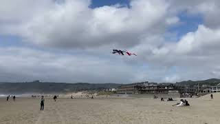 Samanta's fun life- Fly kite Cannon-beach 1