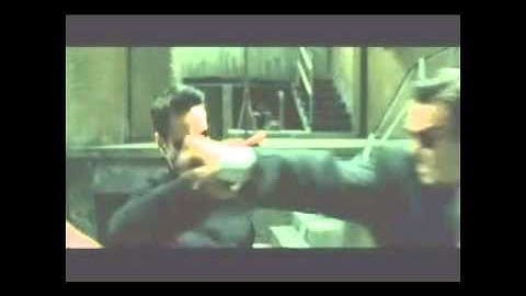The Matrix Neo vs. the 3 agents
