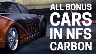 All Bonus Cars in NFS Carbon