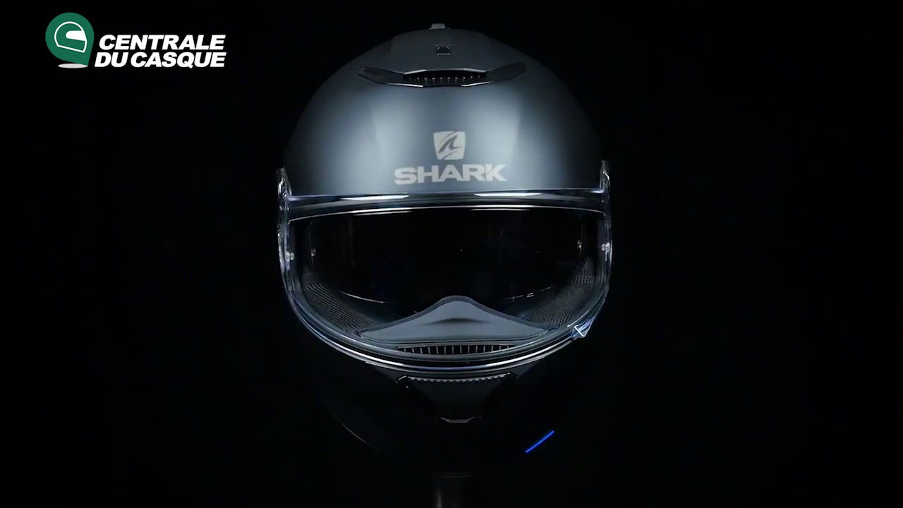 360 Shark Spartan Blank Mat Black Centrale Du Casquecom Youtube