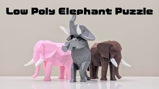 🐘Low Poly Elephant Puzzle