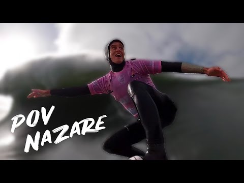 POV NAZARE 🌊 Justine Dupont 🏄🏼‍♀️ Big Waves Surfing  2020