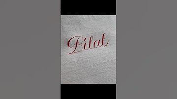 "Bilal" #calligraphy #satisfying #art #calligraphyart #nameart #oddlysatisfying #handwriting