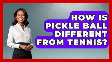 How Is Pickle Ball Different From Tennis? - The Racket Xpert