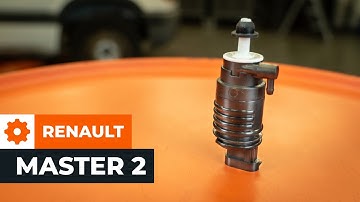 How to replace the windscreen washer pump on the RENAULT MASTER 2 Van [AUTODOC TUTORIAL]