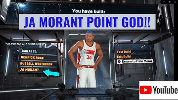 Ja Morant the POINT GOD build! Best, Must-Have, most balanced, and Dominant Guard build in the Game!