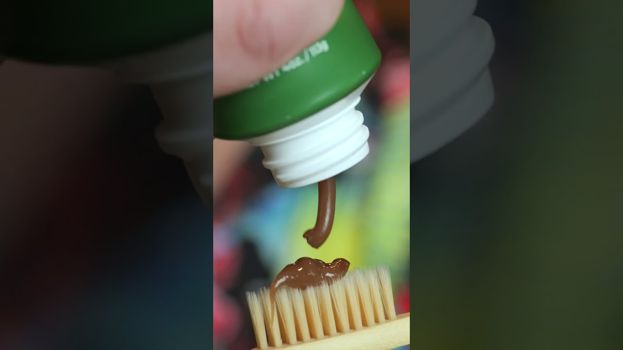 Trying Vanilla Mint Flavored Toothpaste! #shorts