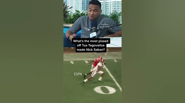 The maddest Tua Tagovailoa ever made Nick Saban may surprise you 😂 #shorts