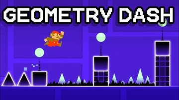 I RECREATED GEOMETRY DASH in super Mario Maker 2