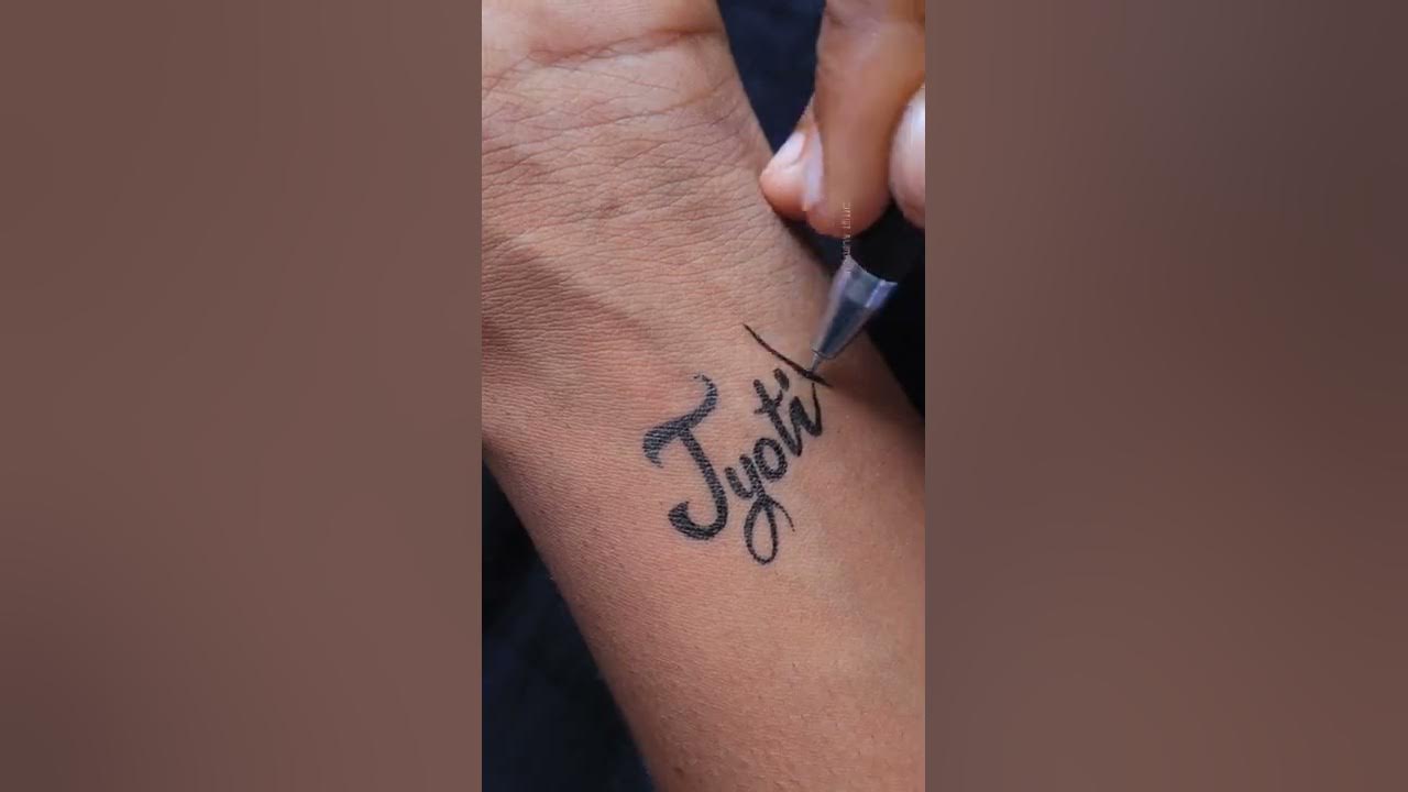 Jyoti name tattoo #shorts - YouTube