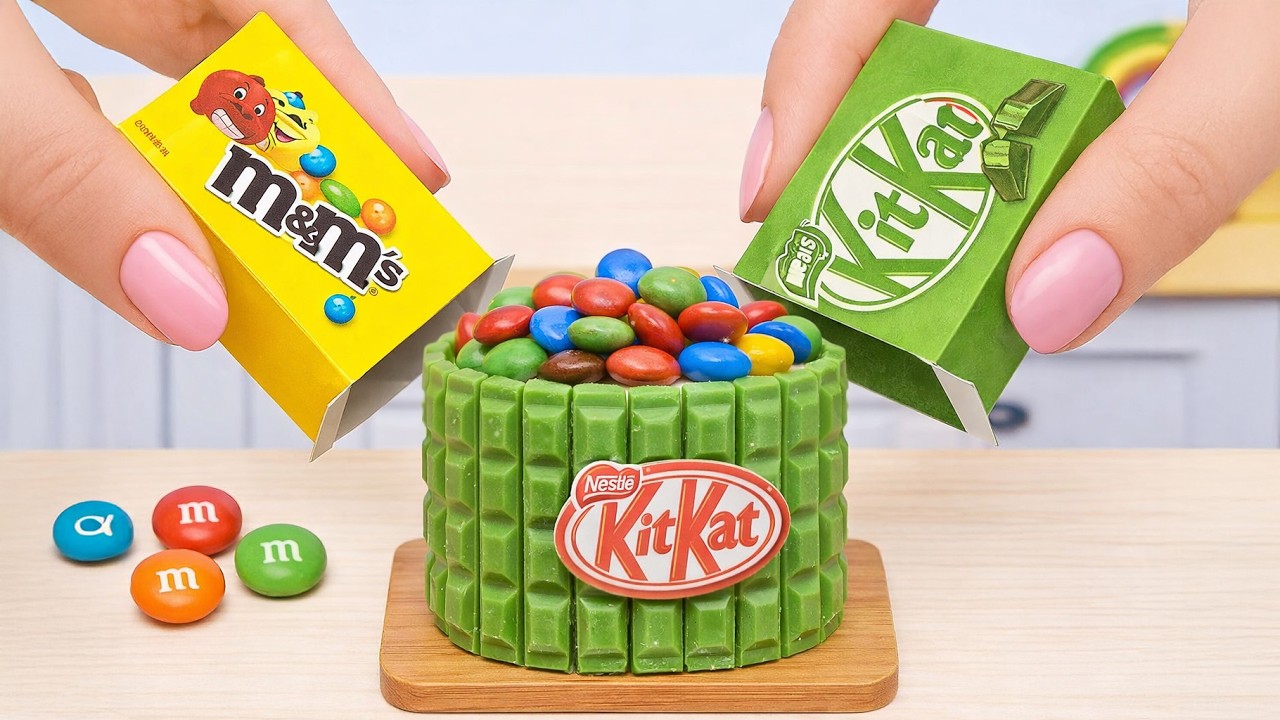 Satisfying Mini KITKAT Matcha Cake Dessert 😋 Sweet Matcha Chocolate Cake For Love