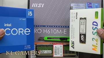 intel Core i5 12400 msi PRO H610M-E DDR4 TOTOLINK AX3000 Desktop PC Build