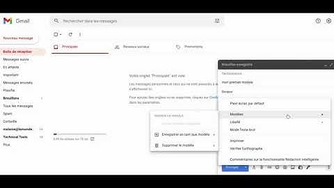 Comment créer et utiliser un modèle de mail avec GMail ?