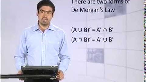 Math - Fsc Part 1 chapter 2 De Morgan