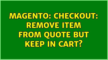 Magento: Checkout: remove item from quote but keep in cart?