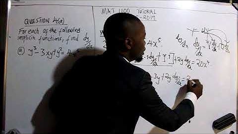 MAT 1100 ,,TUTORIAL SHEET 5 2019  QUESTION 4a