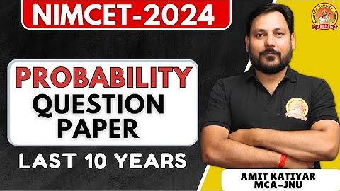 PROBABILITY PART#01||NIMCET SPECIAL