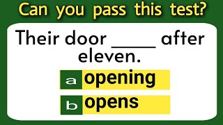 ENGLISH GRAMMAR TEST | CAN YOU SCORE 15/15? | MIXED GRAMMAR QUIZ