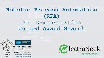 electroNeek RPA - Bot Demonstration - Airline Award Search